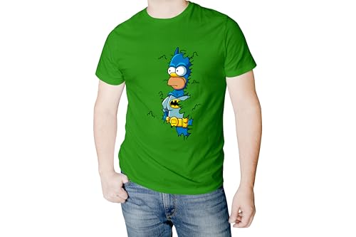 Tritó Design Camiseta de Algodón con Estampado de Homer Simpson