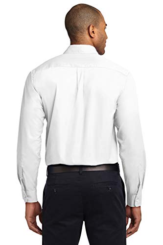 Personalized Long Sleeve Button Up Shirts for Men with Logo - Custom Design Embroidery Button Down-Easy Care Shirts3