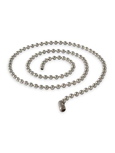 Fly Style Kugelkette Edelstahl silber · Stärken 1,6-8mm · Längen 20-180 cm · Dog Tag Halskette für Herren und Damen, Längen:ca. 70.0 cm, Stärke:8 mm