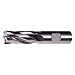 CLEVELAND Sq. End Mill,Single End,Pow Met,1-1/4" C41128