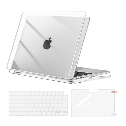 MOSISO 対応機種 MacBook Air 13インチ ケース 2025-2022 発売 M4 M3 M2 A3240 A3113 A2681 チップ付き、対応機種 MacBook Air 13.6インチ ケース用 ハードシェルカバー&(日本語 JIS
