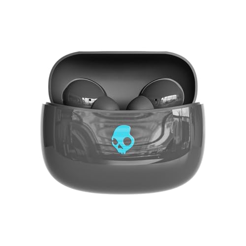 Image of Skullcandy Uproar ANC Wireless Earbuds, Active Noise Cancelling, 42Hr Battery + Rapid Charge, Quad Mic ENC, 10mm Drivers, Multipoint Pairing, Low Latency, Sweat & Water Resistant - Grey Glossy