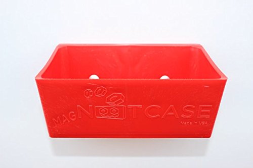 Red Magnetic Lug nut case Vertical Mount Made in USA