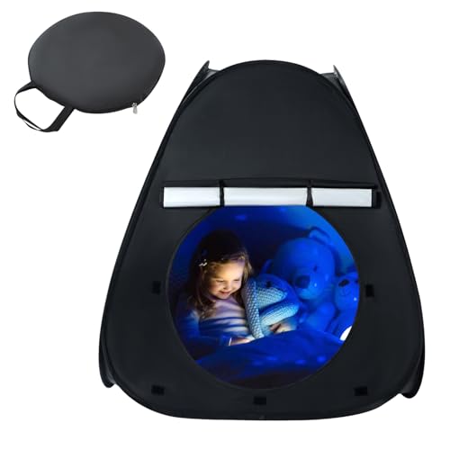 Putentfun Sensory Tent for Kids Calm Down Tent For Children To Play And Relax Portable Pop-up Blackout Play Tent Sensory Corner Helps With Autism SPD Anxiety & Improve Focus 88cm