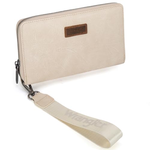 Wrangler Womens Wallet Wristlet Long Purse Designer Clutch Large Capacity Credit Card Holder for Women Men