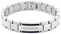 Tommy Hilfiger Men's Jewelry - Hypoallergenic Link Bracelet with Fold-Over Clasp – Casual and Stylish - Fashion Accessory, Gift for Him, Large, Stainless Steel, no gemstone