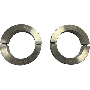 AZSSMUK Doppelspaltschaft Klemmring mit Klemmverschluss 2-3/4 Zoll