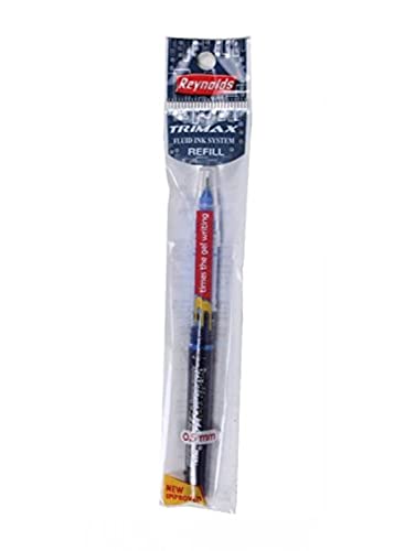 Reynolds Trimax lot de 10 recharges encre bleue haute densite anti bavure