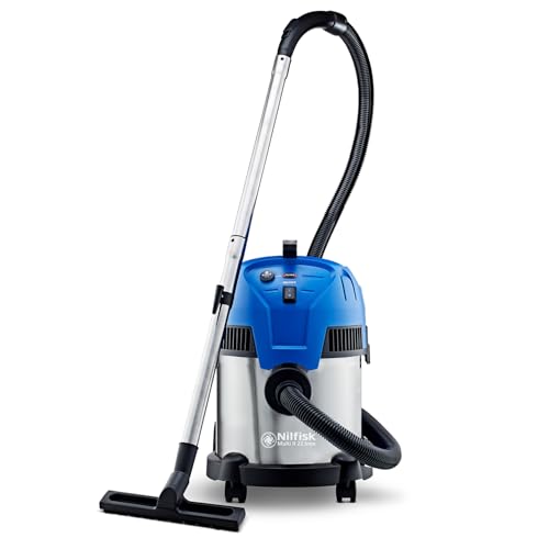 Nilfisk Multi II 22L INOX Aspirateur Eau et Poussière pour la Maison, Jardin et Voiture (1200 W)