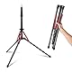 NEEWER Light Stand Carbon Fiber mit 180° umkehrbaren Beinen, 1/4 auf 3/8 Schraubenadapter und Tasche, 86,5/220cm tragbares Reisestativ für Outdoor Fotografie Speedlite Strobe Softbox, ST210R
