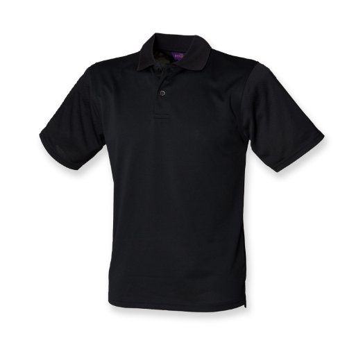 Image of Henbury Coolplus Polo Shirt - 3XL - Black