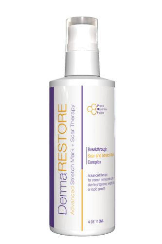 DermaRESTORE-Belly Stretch Mark Cream, 4oz, Post Baby Stretch Mark Removal