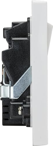 Knightsbridge 13A 2G DP Switched Socket with Dual USB-C 20V DC 1.5A (Max. 30W), White - Image 3
