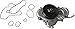 Water Pump Fits 2014-2018 Jeep Grand Cherokee Wk 3.0crd Fits 2014-2018 Jeep Grand Cherokee Wk2 3.0crd Dodge Ram 1500 Pick-Up With AW6145