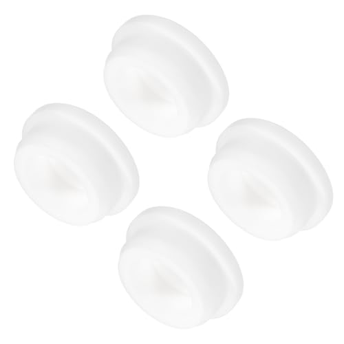 Image of MECCANIXITY 4pcs T-Shaped Silicone Plugs 31.3mm 1 1 /4 Inch Dia Snap in Plug Hole Seal Cover Round Rubber Stopper for Kitchen Rubber Bulkheads Waterproof Sealing Plugs White