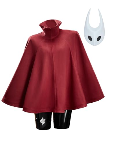 miccostumes Womens Costume Knight Cosplay Cape with Mask (red l/xl)