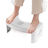 Robuste et sûr Notre tabouret compact accroupi de qualité supérieure est fabriqué en plastique polypropylène de haute qualité. La forme carrée générale a quatre zones de support.