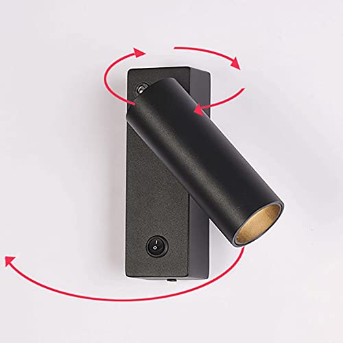 Aplique de pared LED creativo de 3W con ajuste de rotación para dormitorio 6