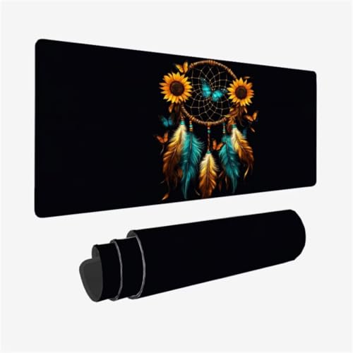 Tapis de souris attrape rêves pour déco bureau zen et fleuri