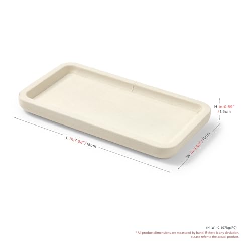 Microfiber Jewelry Trays Stackable Jewelry Display Tray Jewelry Bracelet Necklace Tray Organizer Ring Earring Necklace Organizer Tray Jewelry Trays For Drawers (Beige