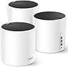 TP-Link Deco X55 AX3000 WiFi 6 Mesh System – Cubre hasta 6500 pies cuadrados, reemplaza el enrutador y extensor inalámbricos, 3 puertos Gigabit por unidad, soporta retorno Ethernet, Deco X55 (paquete