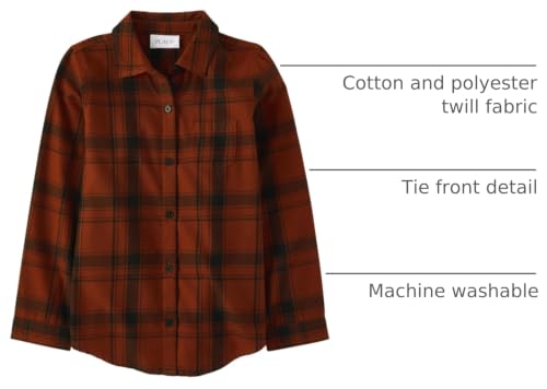 Image of The Children's Place Girls' Long Sleeve Button Down Shirt