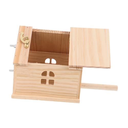 COSMEVIVI 箱 オウムの巣 鳥の巣の飾り 鳥かごの付属品 ハチドリの巣 鳥のベッド インコ用鳥かご 小さな鳥かご ケージオウム用の鳥の巣 オウム鳥の巣 ケージ用の鳥の巣 鳥の巣飾り 木製