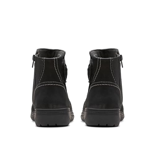 Bottines Clarks Carleigh femme noir nubuck finis les pieds douloureux en taille 36 - 6