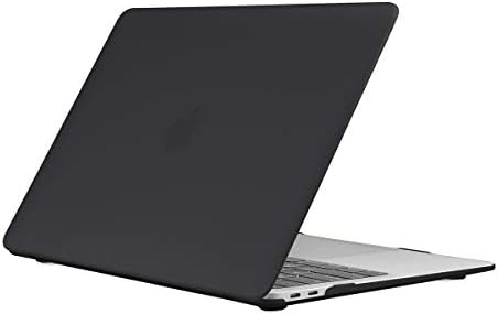 UESWILL Compatible with MacBook Air 13 inch Case 2021 2020 2019 2018 Model A2337 (M1) A2179 A1932, with Retina Display Touch ID, Matte Protective Hard Shell Case Cover, Black
