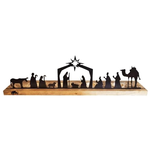 Weihnachtskrippe Silhouette 22 Weihnachtskrippe Eisen - Weihnachtskrippe Silhouette Teelicht...