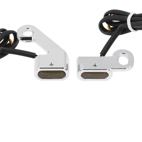 Clignotants LED motos ambre à haute luminosité pour guidon Softail et Touring