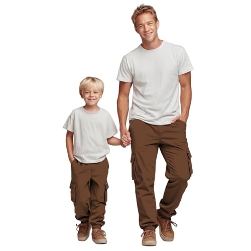 SANGTREE Boy's & Men's Cargo Jogger Pants, 3 Years - Men XXL