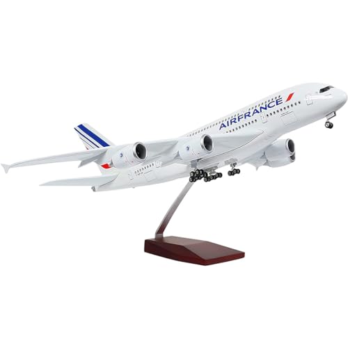 ANDSYYDS 1:160 Scale Large Model Airplane Airbus A380 Air France Plane Model Diecast Plastic Resin...