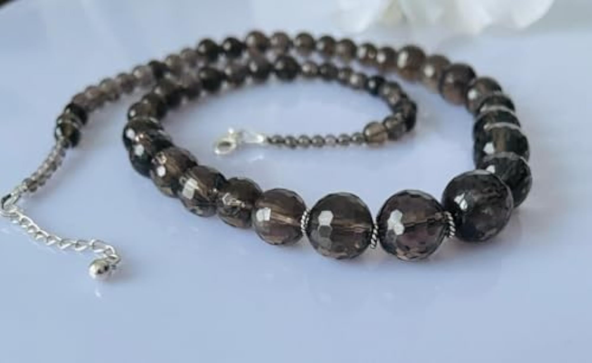 Elegant Brown Topaz Stone Necklace, Certified