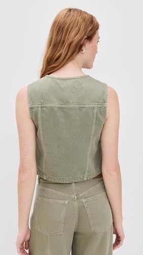 Madewell Women's Cropped Vest: Airy Denim Edition3