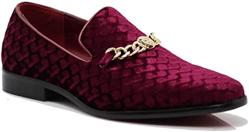 SPK05 Men's Vintage Satin Silky Floral Print Embroidery Loafers Slip On Shoes Classic Tuxedo Dress Shoes