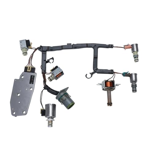 KALANBAY 7Pcs 4L60E 74420K-1 K77995 Transmission Solenoid Kit w/Harness For 2003-2007 GM Chevrolet Buick Pontiac Hummer Oldsmobile