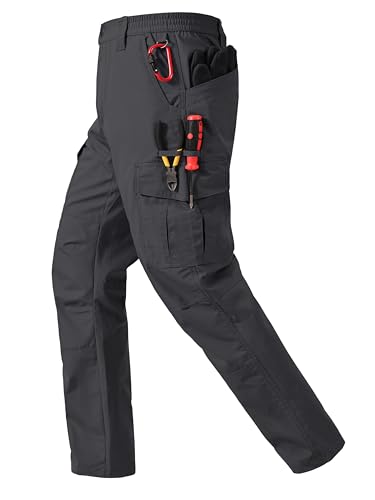 Image of CNBQDD Mens Work Pants Ripstop Waterproof Cargo Pants for Men with 7 Pockets Tactical Hiking Pants