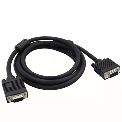 GXMRHWY VGA HD15 Male to Male Video Cable with Dual Shielding and Dual True Magnetic Ring Anti-Interference VGA 3+6 All Copper Wire 1080P Display High-Definition Connection Cable (20 Meters)