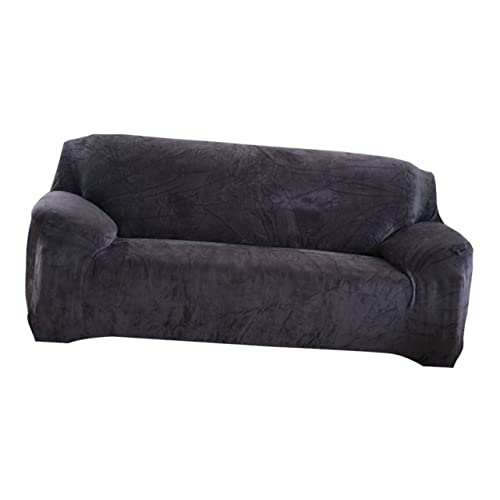 Housse de canapé extensible 3 places gris UKCOCO protège votre salon - 2