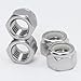 Kuprowin #8-32 Lock Nuts,304 Stainless Nylon Insert Locknuts for Bolts, Nylock Nuts 120 Pack