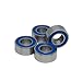 1 Piece 4x7x2.5 mm MR74 2RS ABEC3 Electric Remote Control car Truck Miniature Bearing MR74RS L740D 4 * 7 * 2.5 Blue Rubber Seal (Color : MR63-2RS 3x6x2.5mm, Size : 1Pcs)
