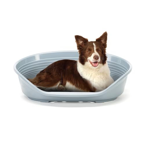 FERPLAST Corbeille Siesta Deluxe 10 - 93,5x68x28,5 cm - Gris foncé - Pour chien et chat