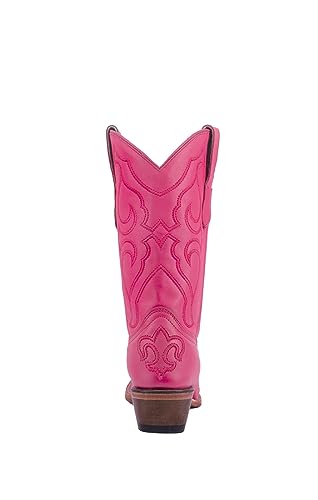 CORRAL TEEN'S FUCHSIA LEATHER AND EMBROIDERY, CORRAL 43.8 X 34.8 X 11.0 SOLE,COWHIDE LEATHER, WESTERN BOOT, T01483