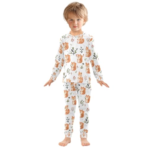 senya Fantastic Squirrel Pajamas Set Long Sleeve Soft Cotton Sleepwear 2 Piece3