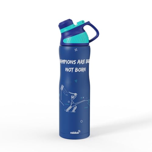 Image of Rabitat ZYLO Max Insulated Water Bottle for School Kids 750ml | Steel Water Bottle for Kids | Kids Water Bottle | 2 Year Brand Warranty | Hot & Cold Upto 24 Hours | School, Gym, Outdoor PowerPlay