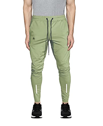 Image of AVOLT Dry Fit Track Pant for Men I Slim Fit Athleisure Running Gym Stretchable Track Pant (XXL, Light Green)
