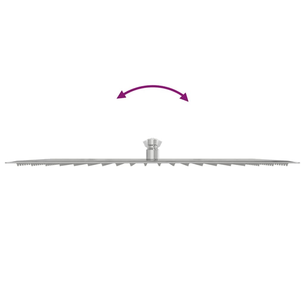 vidaXL Cabezal de Ducha Cuadrado Efecto Lluvia Acero INOX 304 50x50 cm, Cabezal de Ducha Tipo Lluvia, Cabezal de baño, Pieza de Ducha