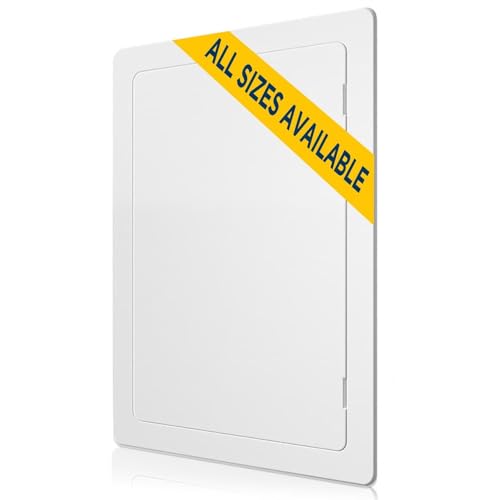 Access Panel for Drywall - 4 x 6 inch - Wall Hole Cover - Access Door - Plumbing Access Panel for Drywall - Heavy Durable Plastic White — view 2