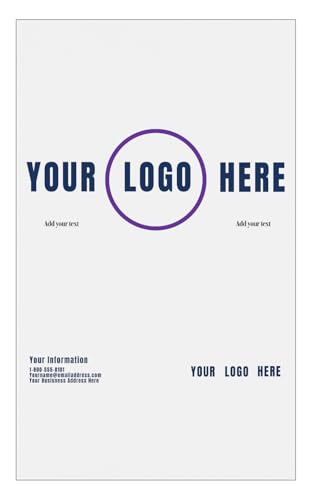 LUXPaper Custom Printed 8.5" x 14" Paper | Customizable Menus | Personalized Logo & Text | Legal Size | Glossy White | 80lb. Text | 200 Qty